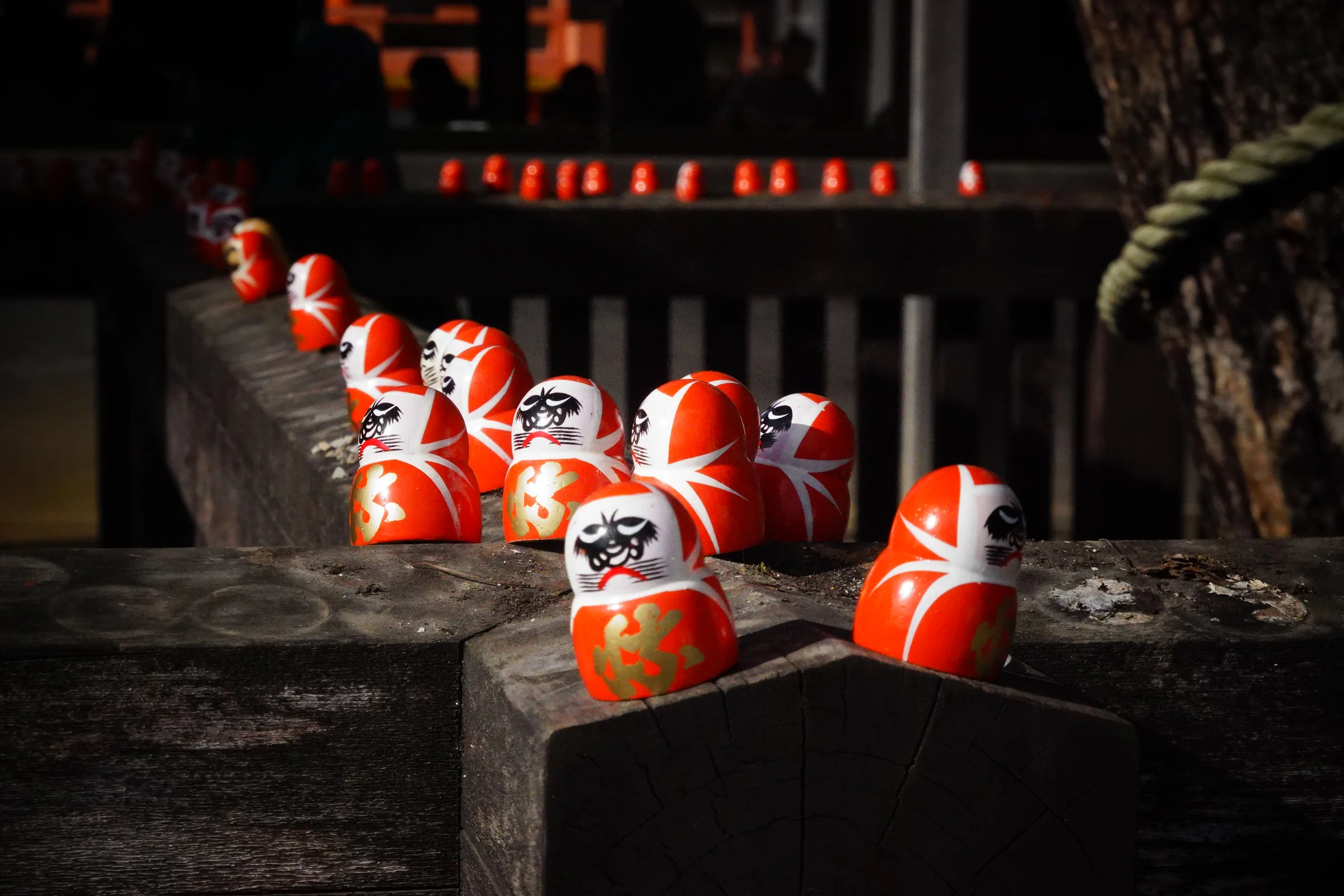 Daruma dolls at Katsuo-ji Temple
