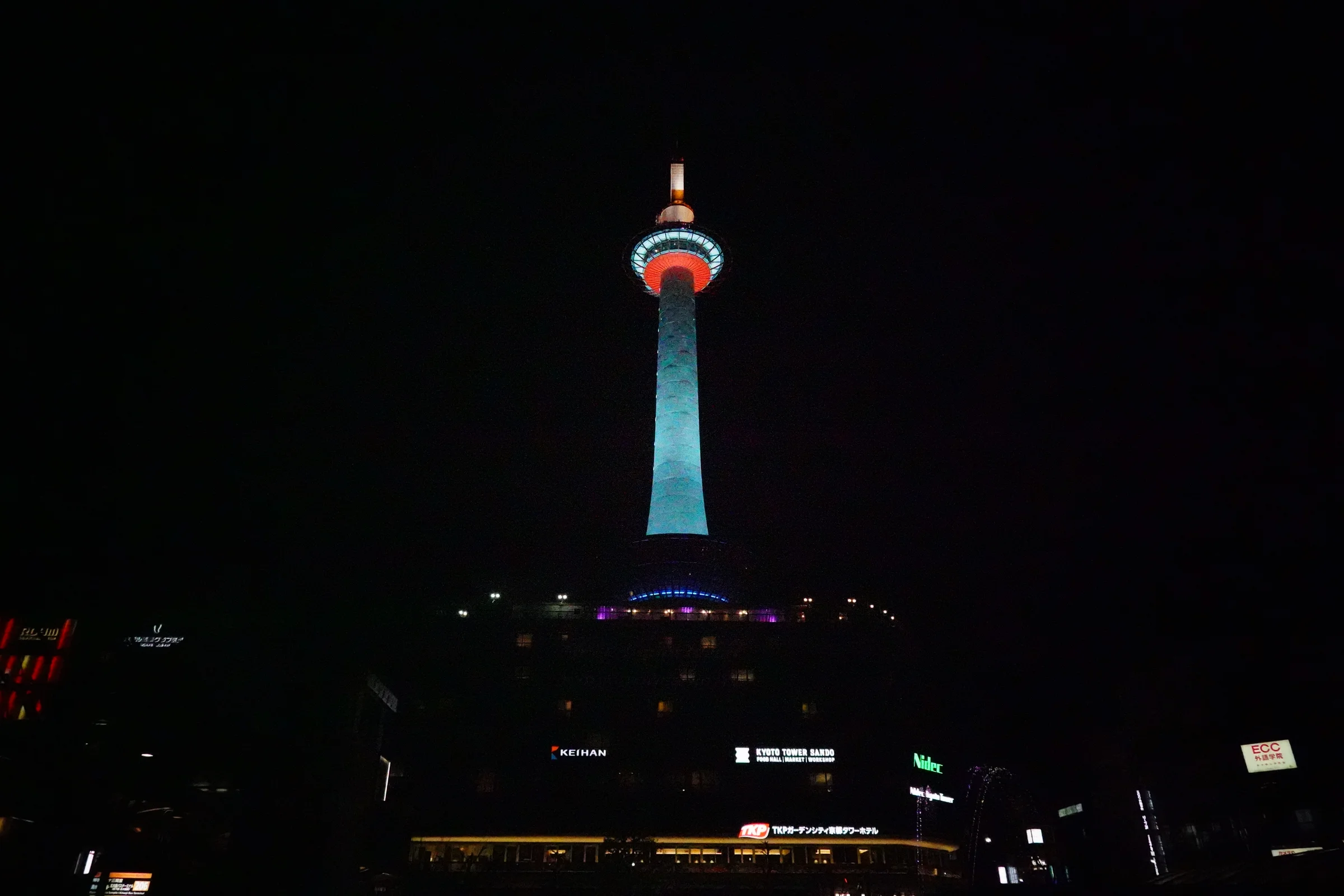Kyoto Tower skyline view