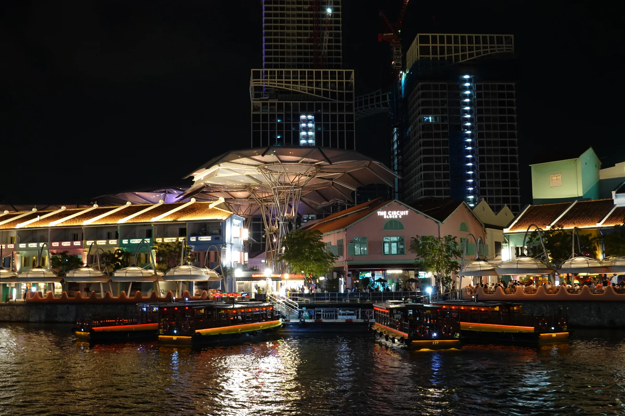 Clarke Quay riverside view