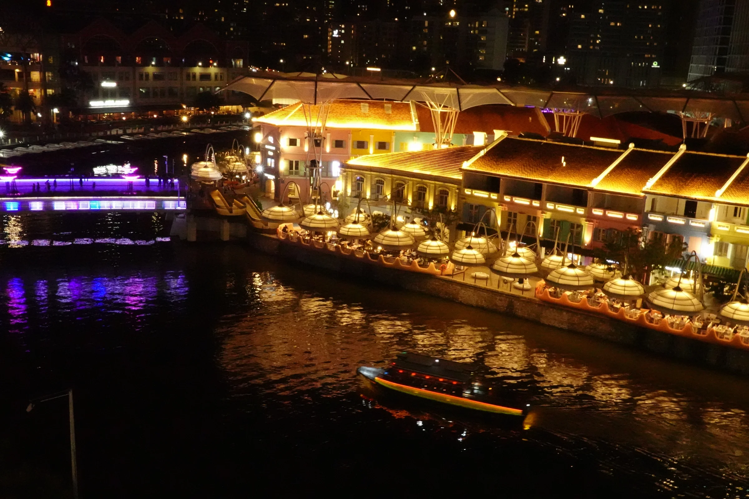 Colorful buildings at Clarke Quay
